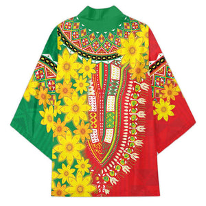 Afro Ethiopian New Year Kimono Enkutatash Adey Abeba Flower Art