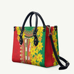 Afro Ethiopian New Year Leather Bag Enkutatash Adey Abeba Flower Art