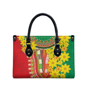 Afro Ethiopian New Year Leather Bag Enkutatash Adey Abeba Flower Art