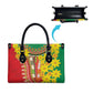 Afro Ethiopian New Year Leather Bag Enkutatash Adey Abeba Flower Art