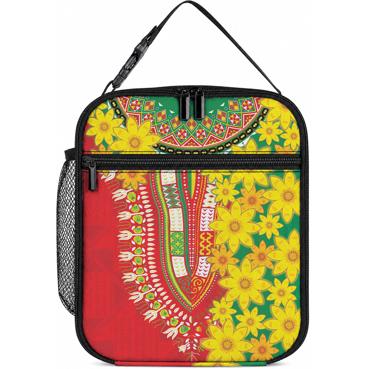 Afro Ethiopian New Year Lunch Bag Enkutatash Adey Abeba Flower Art