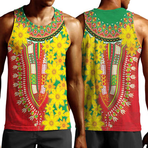 Afro Ethiopian New Year Men Tank Top Enkutatash Adey Abeba Flower Art