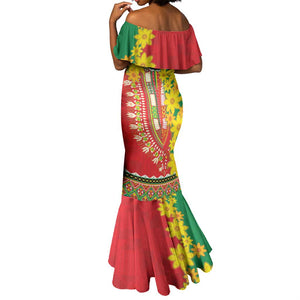 Afro Ethiopian New Year Mermaid Dress Enkutatash Adey Abeba Flower Art