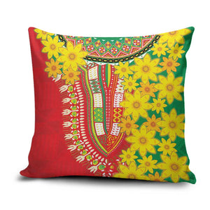 Afro Ethiopian New Year Pillow Cover Enkutatash Adey Abeba Flower Art