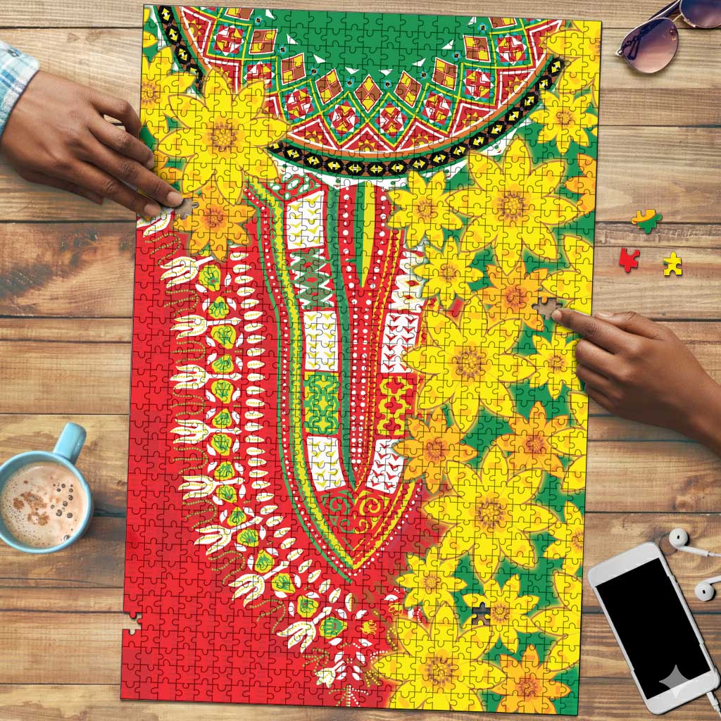 Afro Ethiopian New Year Puzzle Enkutatash Adey Abeba Flower Art