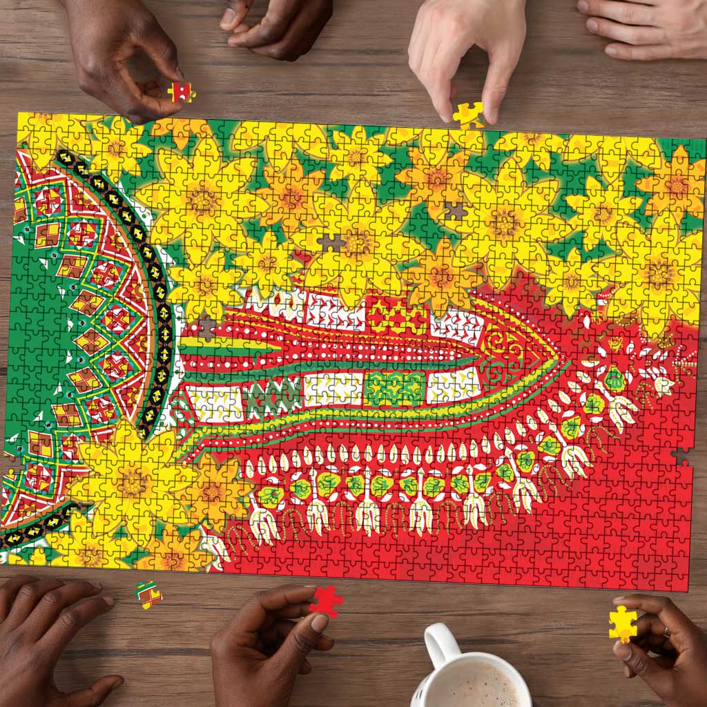 Afro Ethiopian New Year Puzzle Enkutatash Adey Abeba Flower Art