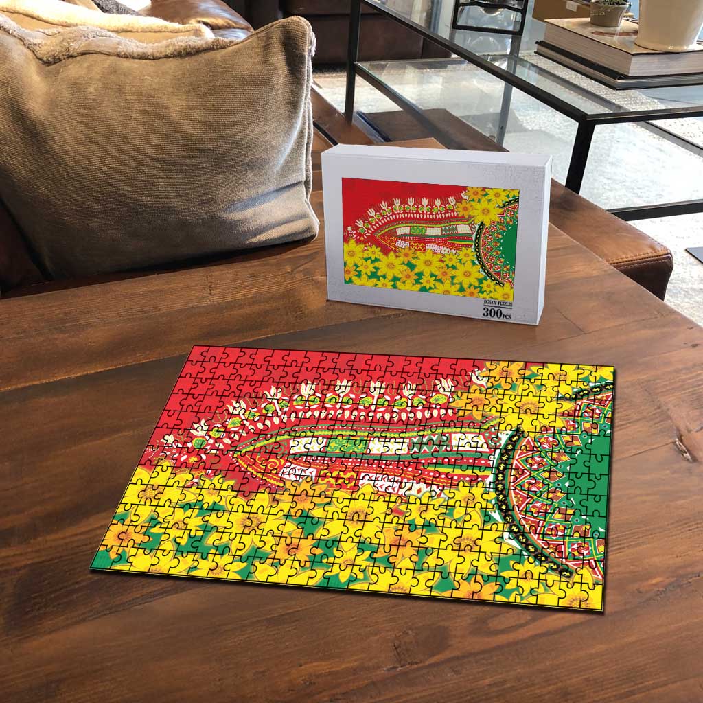 Afro Ethiopian New Year Puzzle Enkutatash Adey Abeba Flower Art