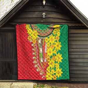 Afro Ethiopian New Year Quilt Enkutatash Adey Abeba Flower Art