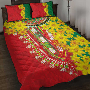 Afro Ethiopian New Year Quilt Bed Set Enkutatash Adey Abeba Flower Art