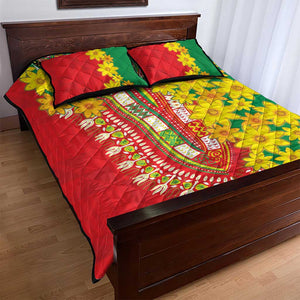 Afro Ethiopian New Year Quilt Bed Set Enkutatash Adey Abeba Flower Art