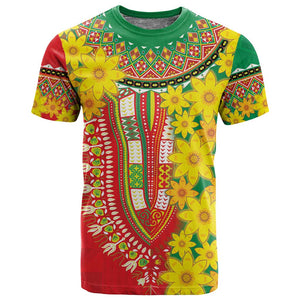 Afro Ethiopian New Year T shirt Enkutatash Adey Abeba Flower Art