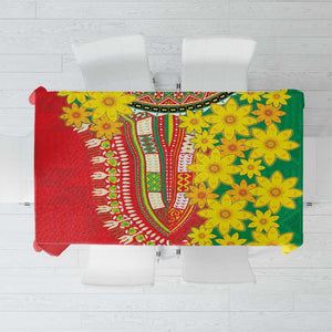 Afro Ethiopian New Year Tablecloth Enkutatash Adey Abeba Flower Art