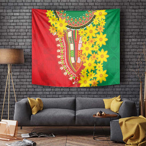 Afro Ethiopian New Year Tapestry Enkutatash Adey Abeba Flower Art