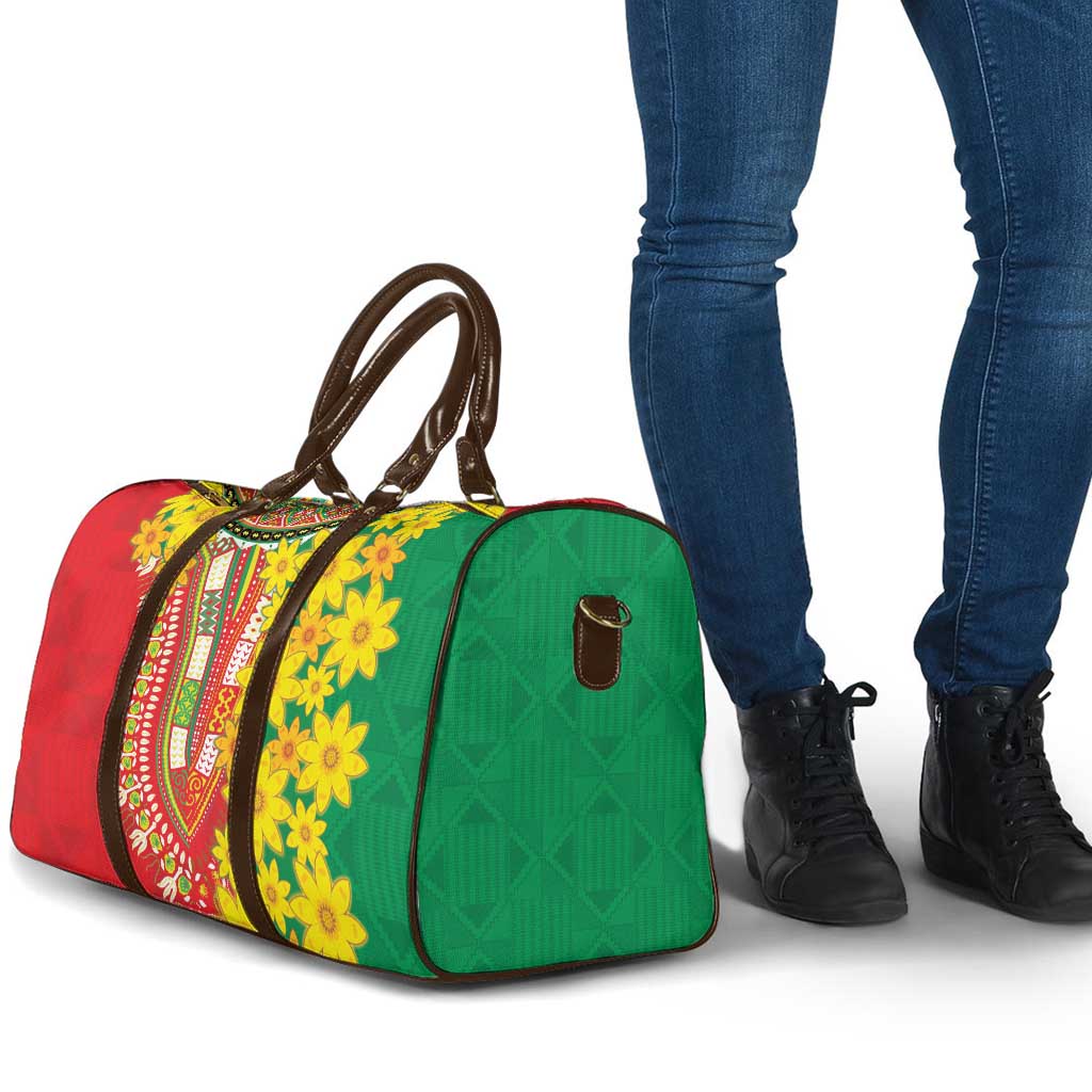Afro Ethiopian New Year Travel Bag Enkutatash Adey Abeba Flower Art