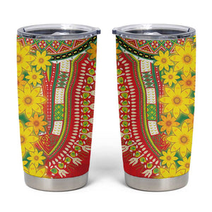 Afro Ethiopian New Year Tumbler Cup Enkutatash Adey Abeba Flower Art