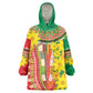 Afro Ethiopian New Year Wearable Blanket Hoodie Enkutatash Adey Abeba Flower Art