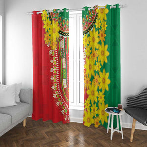 Afro Ethiopian New Year Window Curtain Enkutatash Adey Abeba Flower Art