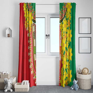 Afro Ethiopian New Year Window Curtain Enkutatash Adey Abeba Flower Art