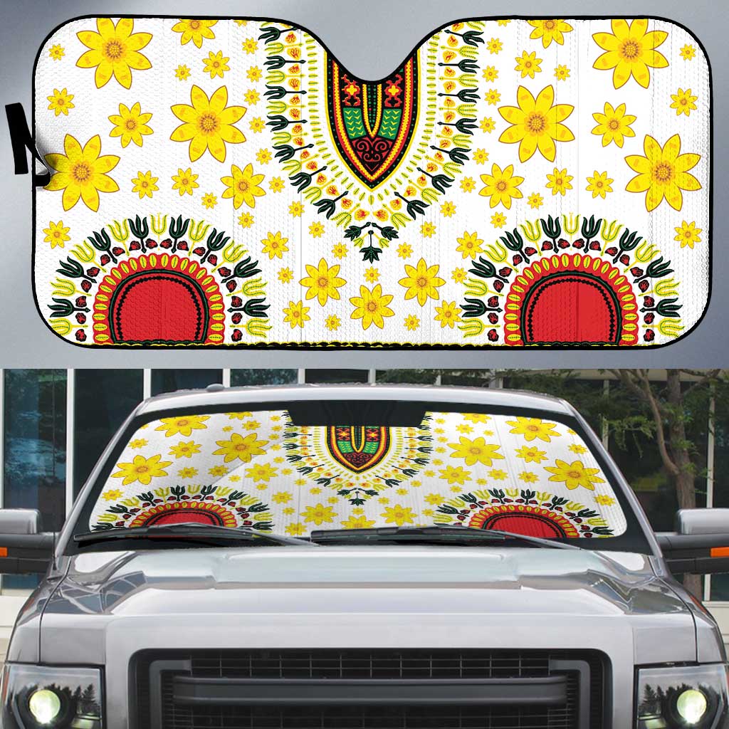 Afro Enkutatash Dashiki and Adey Abeba Auto Sun Shade
