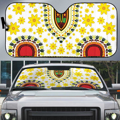 Afro Enkutatash Dashiki and Adey Abeba Auto Sun Shade