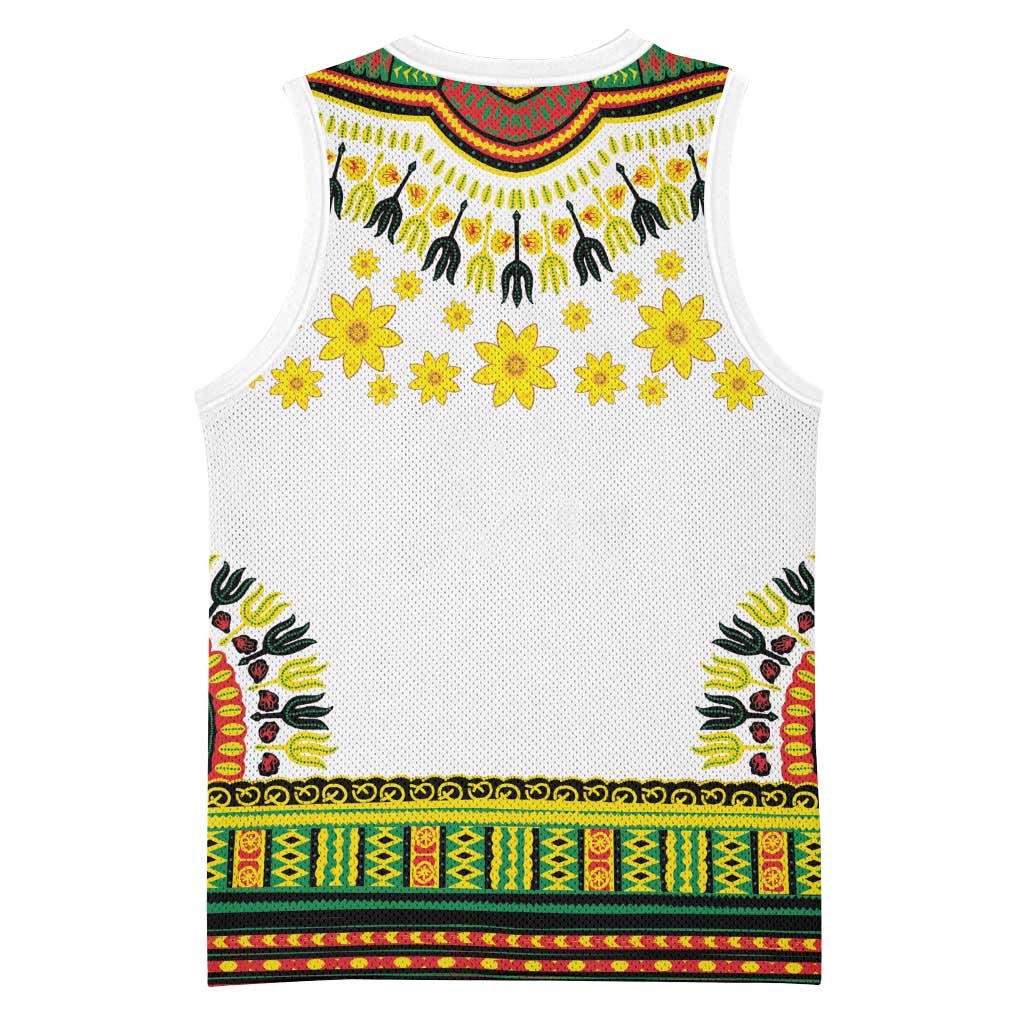 Afro Enkutatash Dashiki and Adey Abeba Basketball Jersey LT9