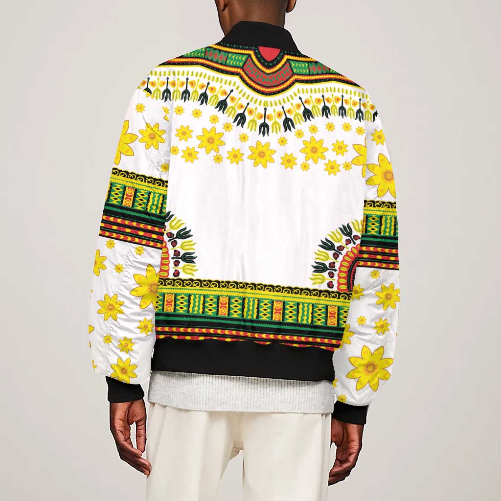 Afro Enkutatash Dashiki and Adey Abeba Bomber Jacket