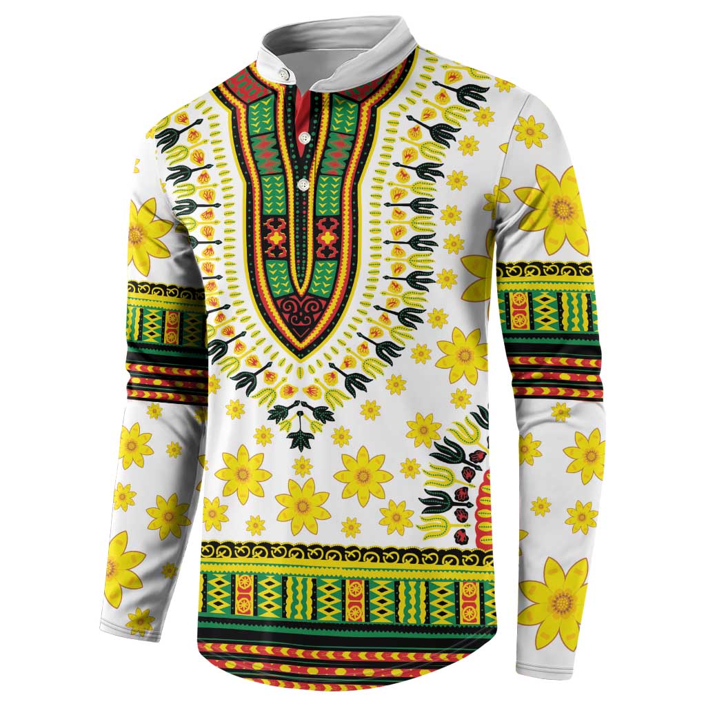 Afro Enkutatash Dashiki and Adey Abeba Button Sweatshirt