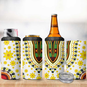 Afro Enkutatash Dashiki and Adey Abeba 4 in 1 Can Cooler Tumbler