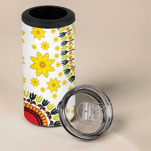 Afro Enkutatash Dashiki and Adey Abeba 4 in 1 Can Cooler Tumbler