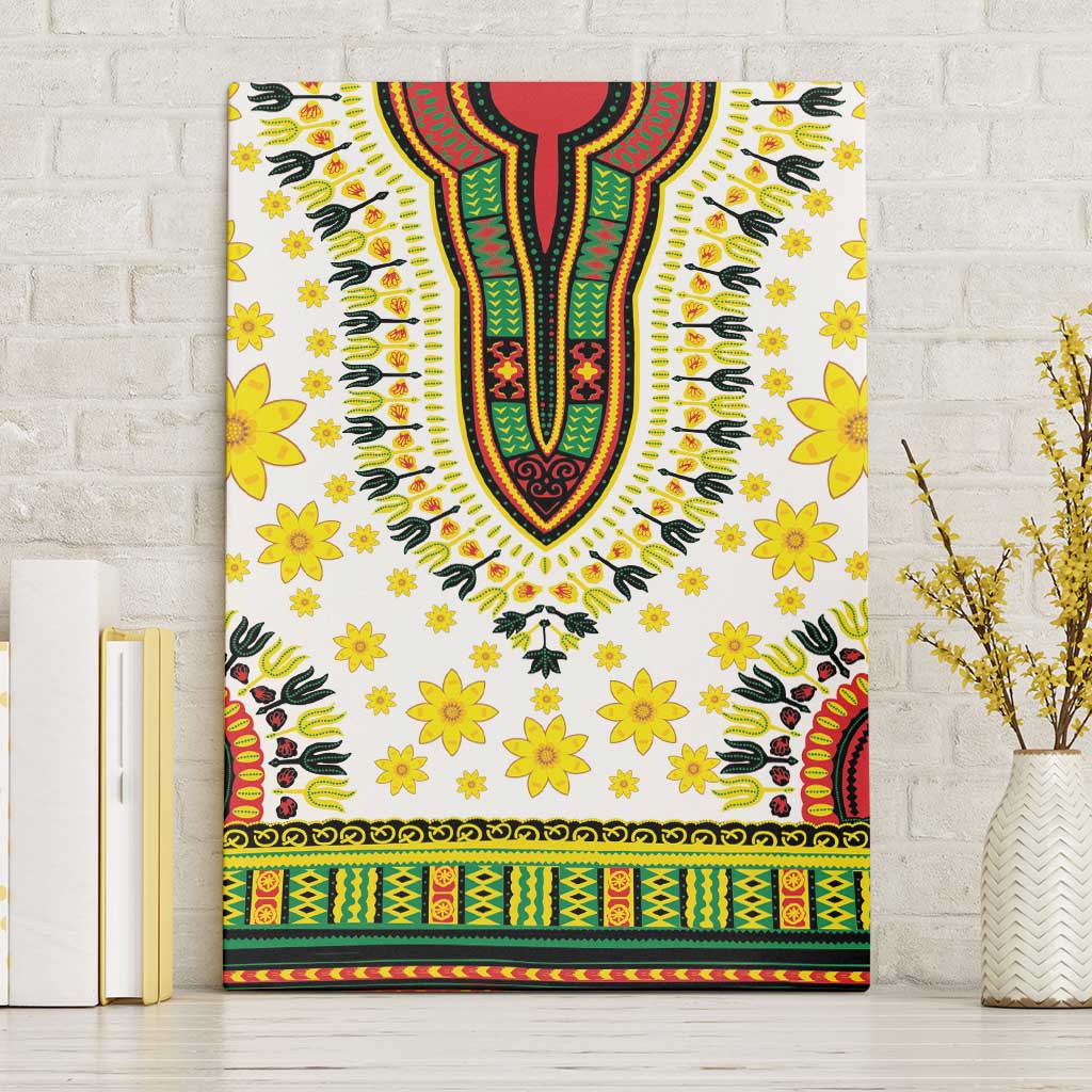 Afro Enkutatash Dashiki and Adey Abeba Canvas Wall Art