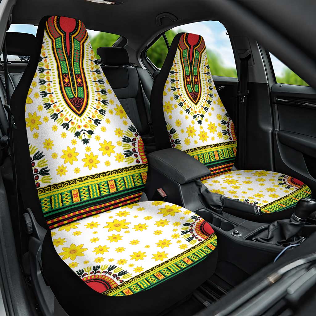 Afro Enkutatash Dashiki and Adey Abeba Car Seat Cover