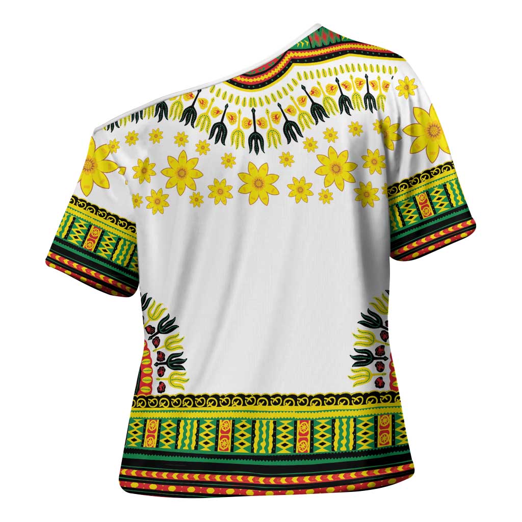 Afro Enkutatash Dashiki and Adey Abeba Cross Shoulder Shirt