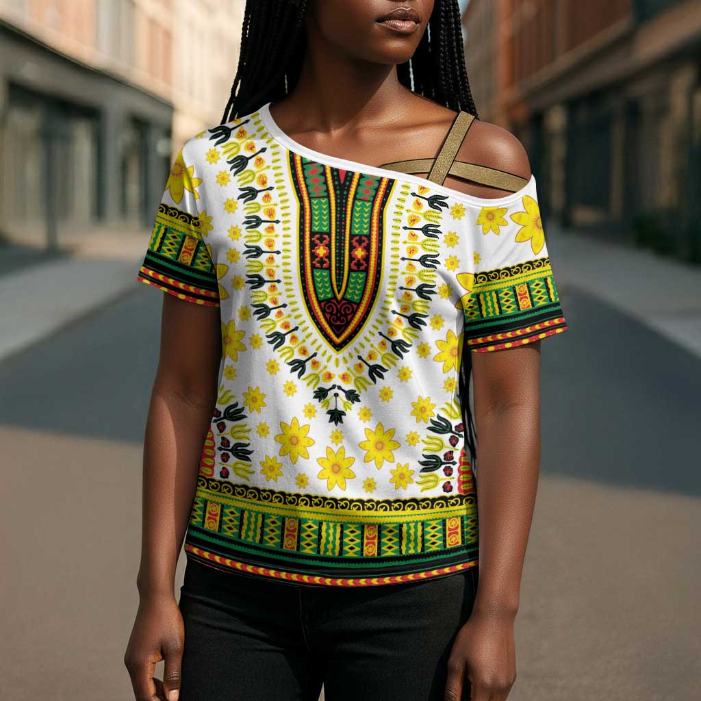 Afro Enkutatash Dashiki and Adey Abeba Cross Shoulder Shirt