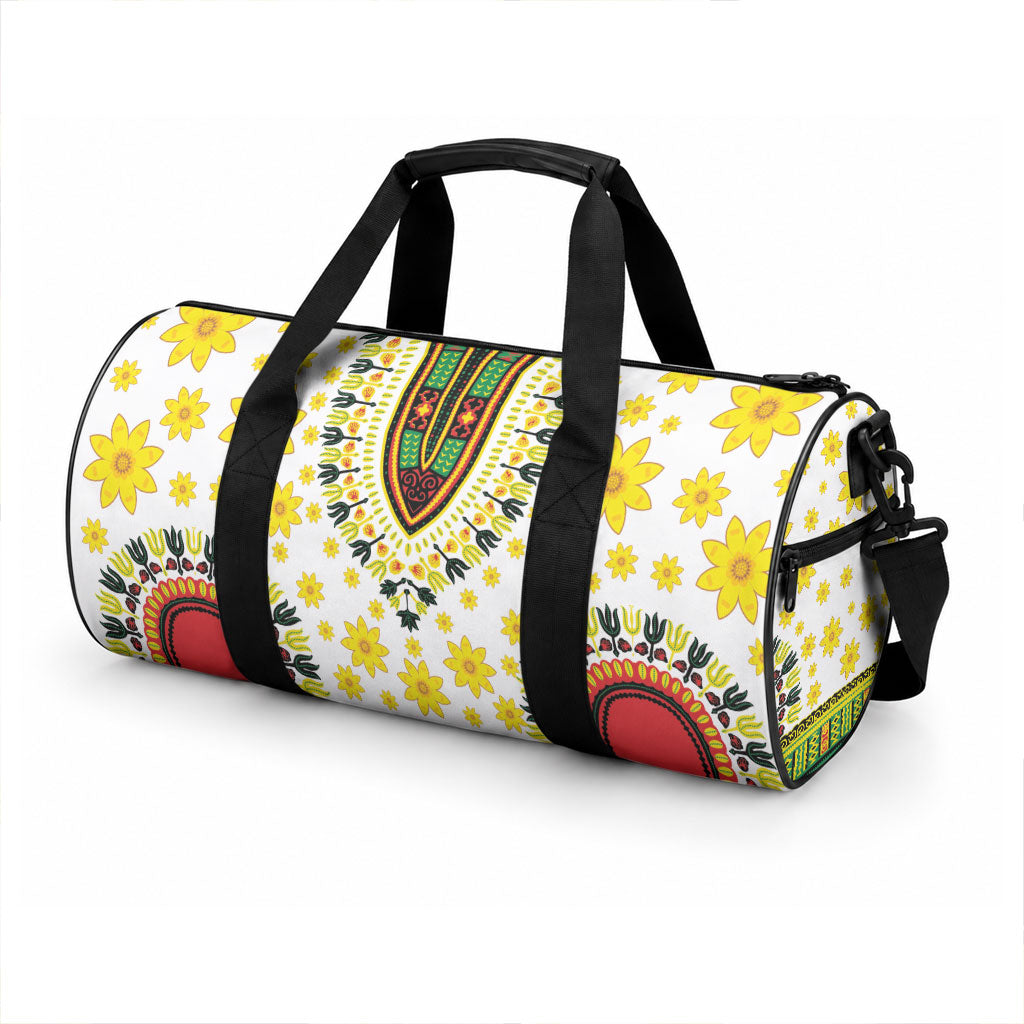 Afro Enkutatash Dashiki and Adey Abeba Duffle Bag