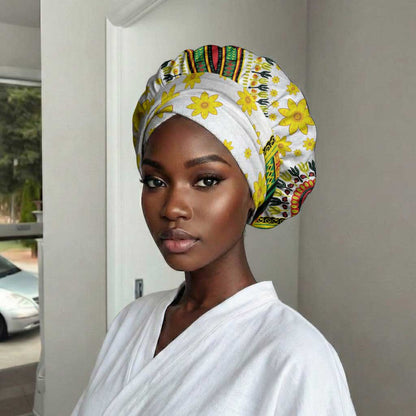 Africa Enkutatash Dashiki and Adey Abeba Easy Headwrap