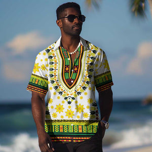 Afro Enkutatash Dashiki and Adey Abeba Hawaiian Shirt