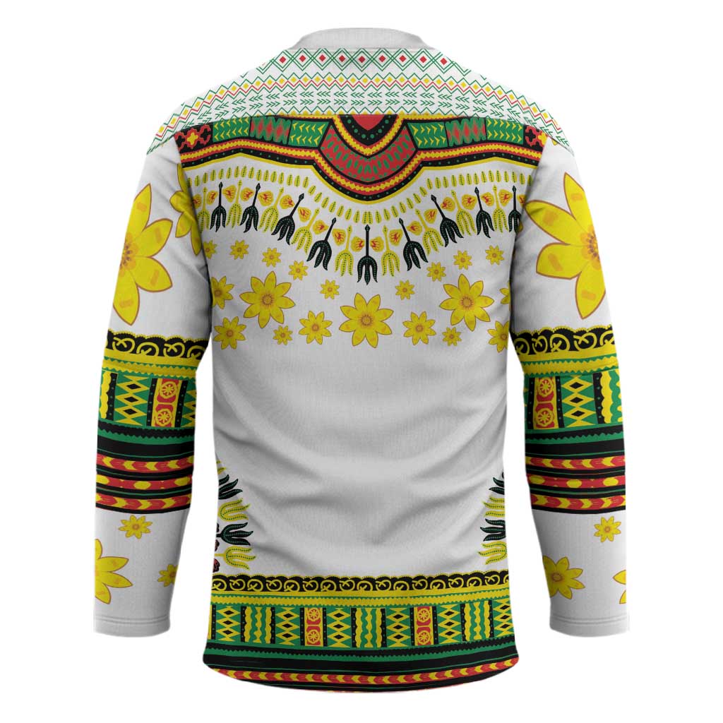 Afro Enkutatash Dashiki and Adey Abeba Hockey Jersey