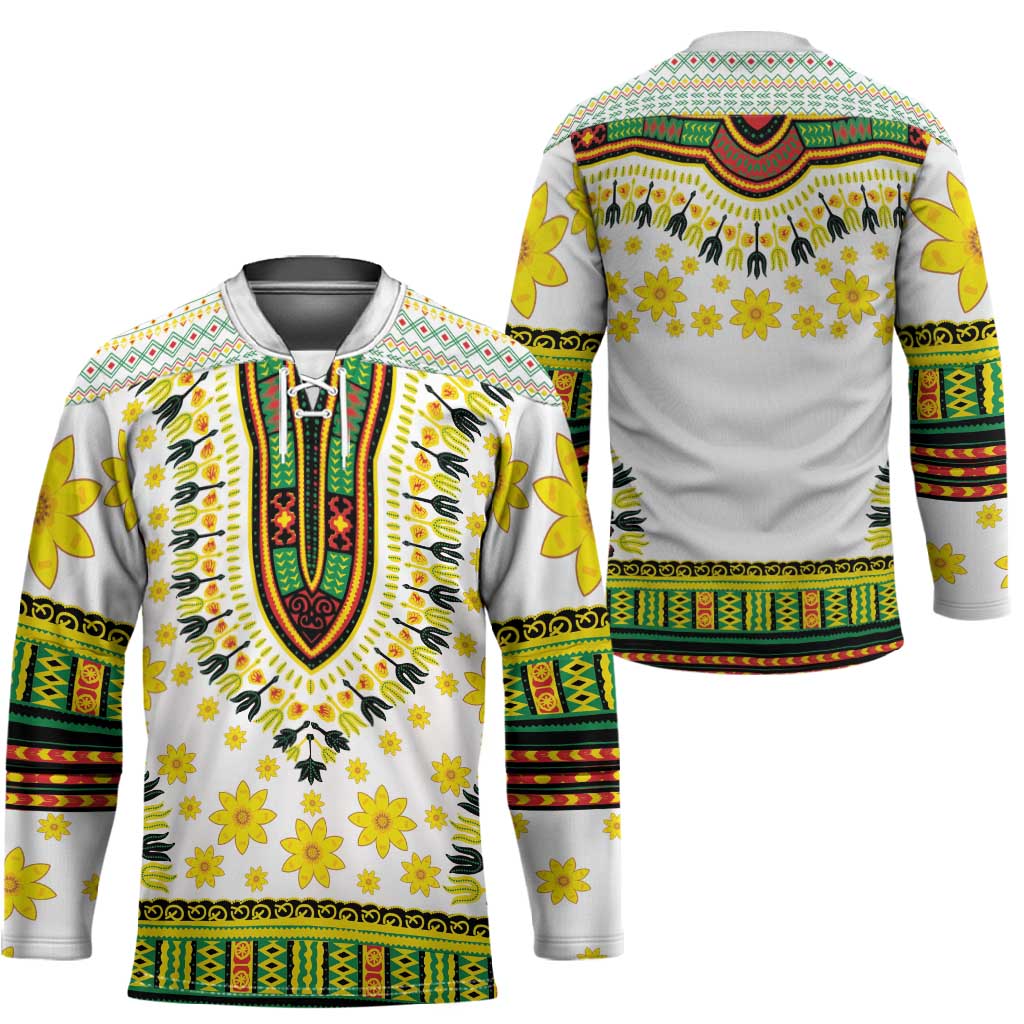 Afro Enkutatash Dashiki and Adey Abeba Hockey Jersey