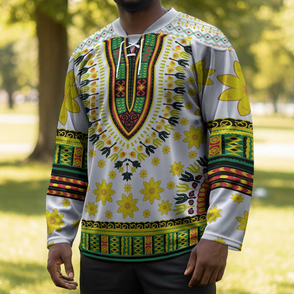 Afro Enkutatash Dashiki and Adey Abeba Hockey Jersey