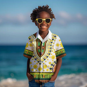 Afro Enkutatash Dashiki and Adey Abeba Kid Hawaiian Shirt