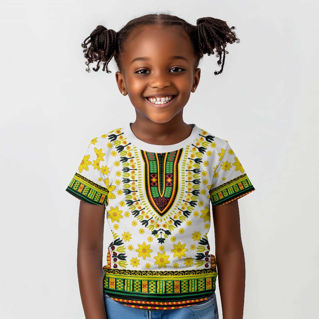 Afro Enkutatash Dashiki and Adey Abeba Kid T shirt