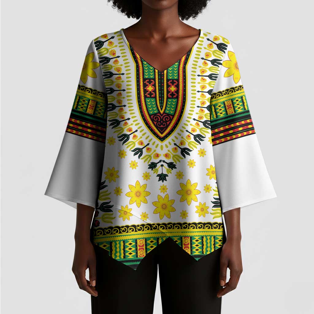 Afro Enkutatash Dashiki and Adey Abeba Kimono Sleeve Blouse