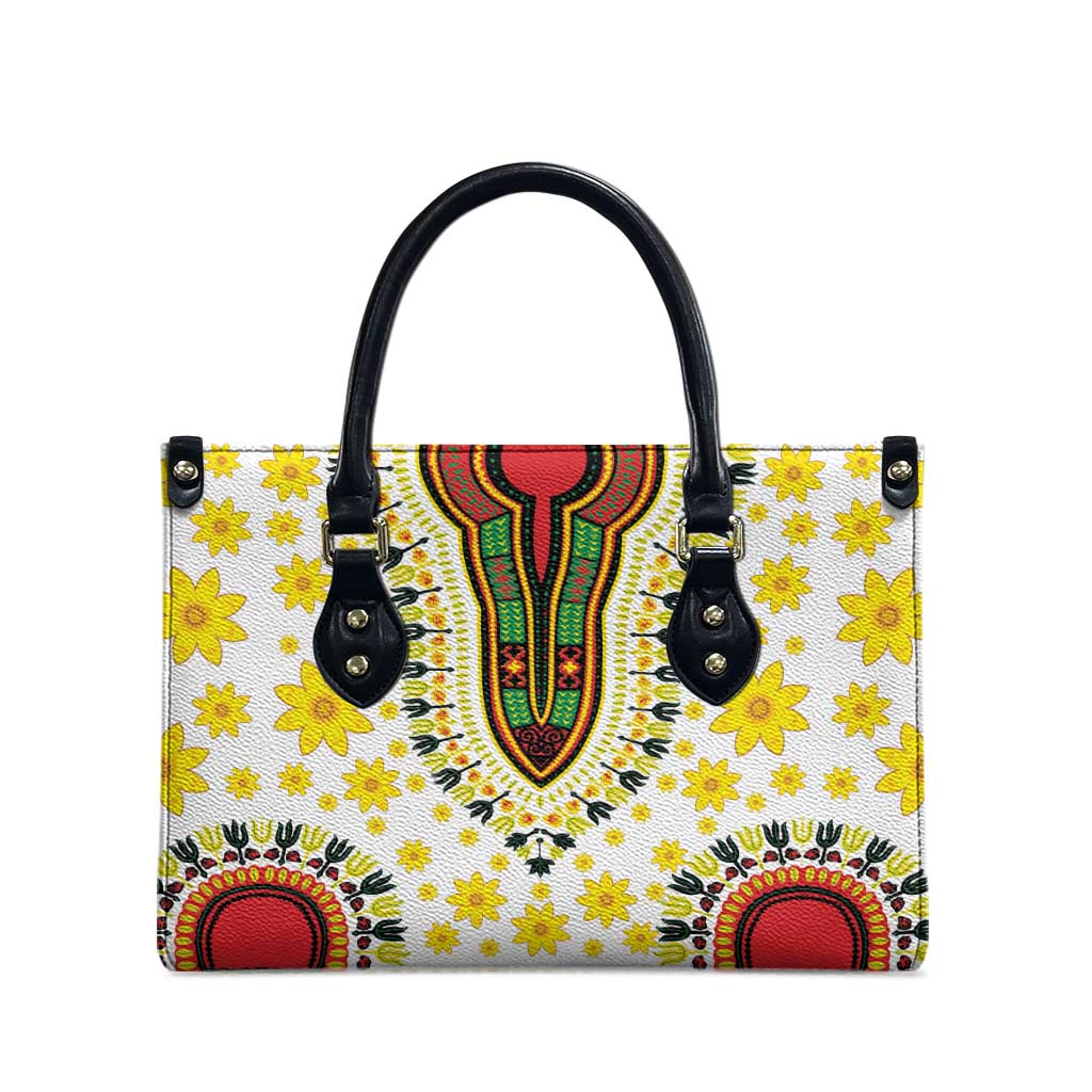 Afro Enkutatash Dashiki and Adey Abeba Leather Bag