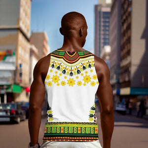 Afro Enkutatash Dashiki and Adey Abeba Men Tank Top