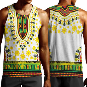 Afro Enkutatash Dashiki and Adey Abeba Men Tank Top