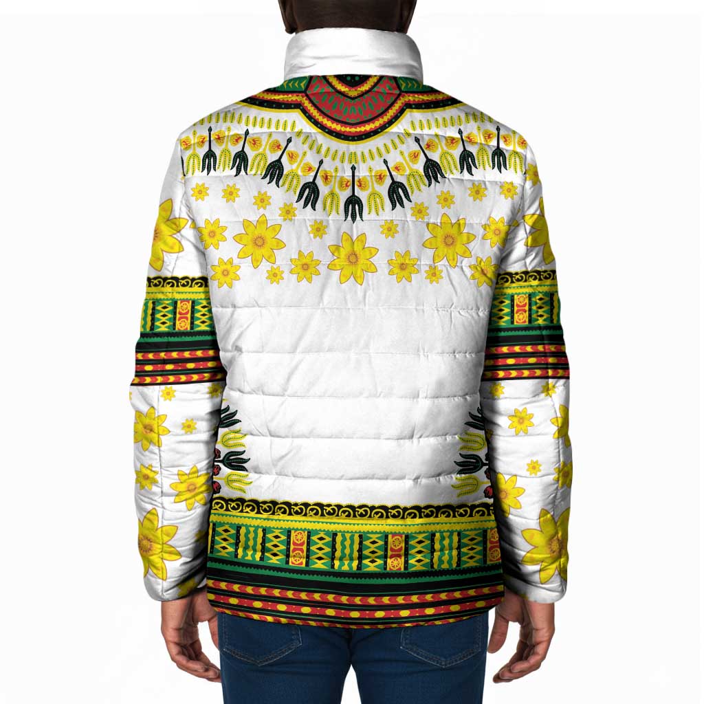Afro Enkutatash Dashiki and Adey Abeba Padded Jacket