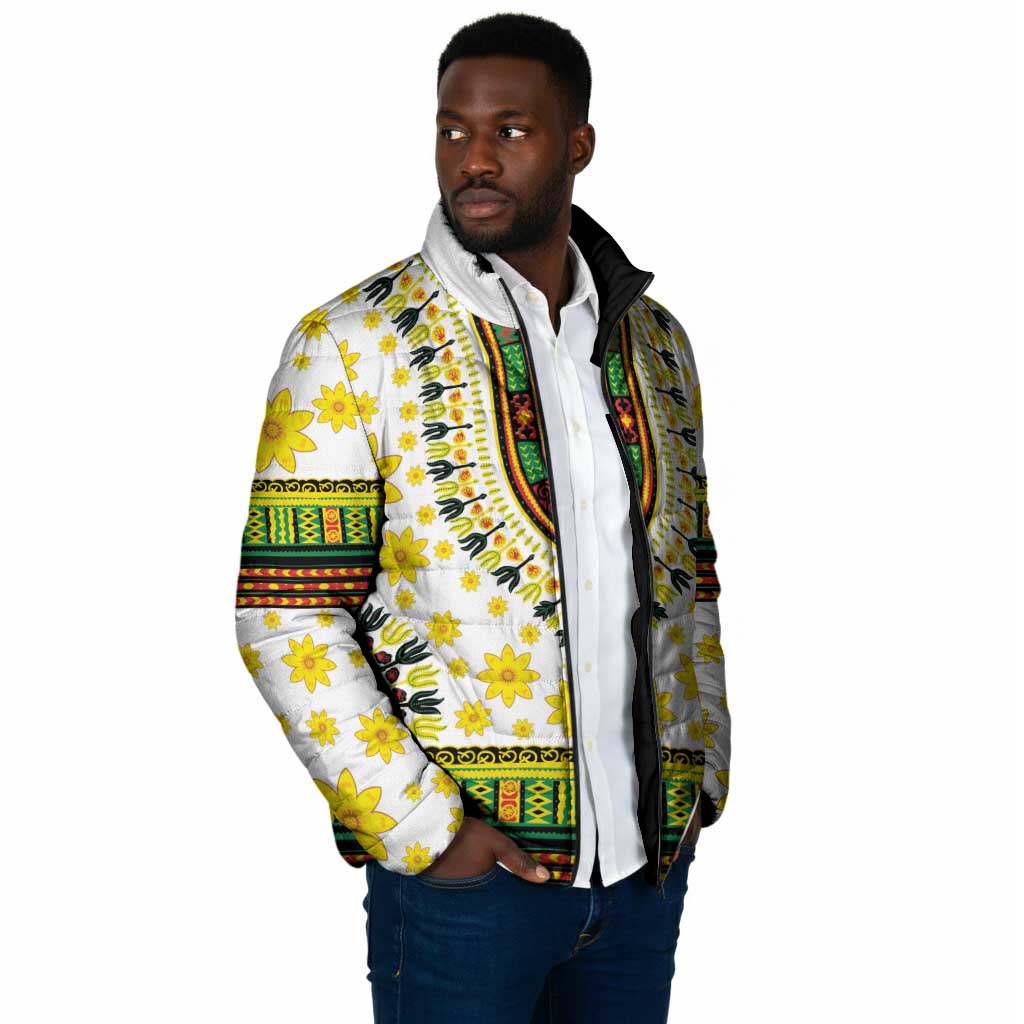 Afro Enkutatash Dashiki and Adey Abeba Padded Jacket