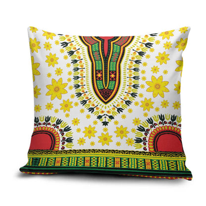 Afro Enkutatash Dashiki and Adey Abeba Pillow Cover