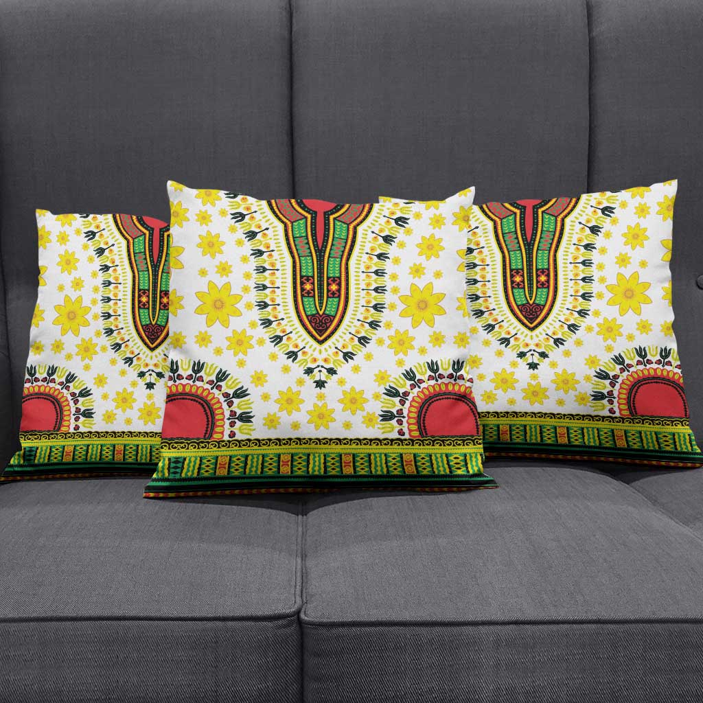 Afro Enkutatash Dashiki and Adey Abeba Pillow Cover