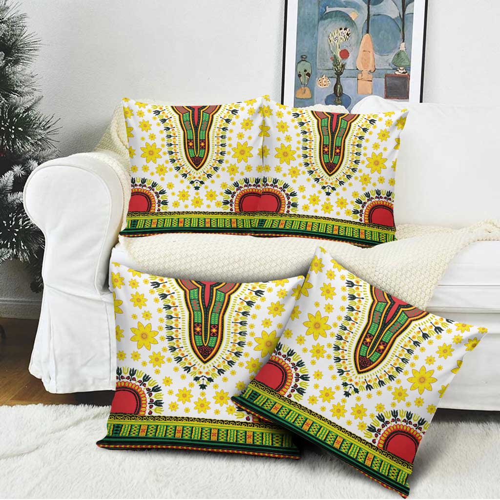 Afro Enkutatash Dashiki and Adey Abeba Pillow Cover